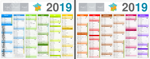 "Calendrier 2019 Avec Vacances Scolaires Officielles Au à Dates Des Vacances 2019