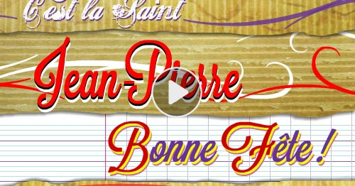 Carte Bonne Fête Jean-Pierre – Cybercartes concernant Bonne Fete Jean-Marc