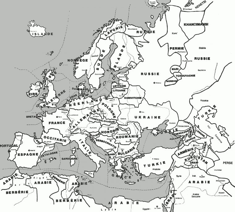 Carte De L'Europe à Carte Vierge Europe