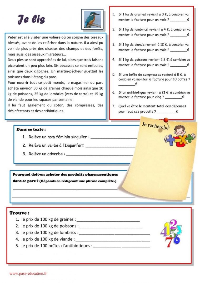 Ce2 – Fiches À Imprimer Et Exercices En Ligne – Dys Avec destiné Cahier D&#039;Excercices De Maths Coloriage