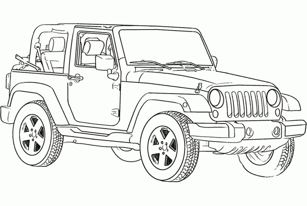 Coloriage À Dessiner 4X4 A Imprimer dedans Cploriage 4 Roues