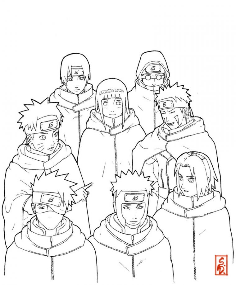 Coloriage À Imprimer Naruto Shippuden Akatsuki / Dessin pour Dessin A Imprimer Naruto Shippudene