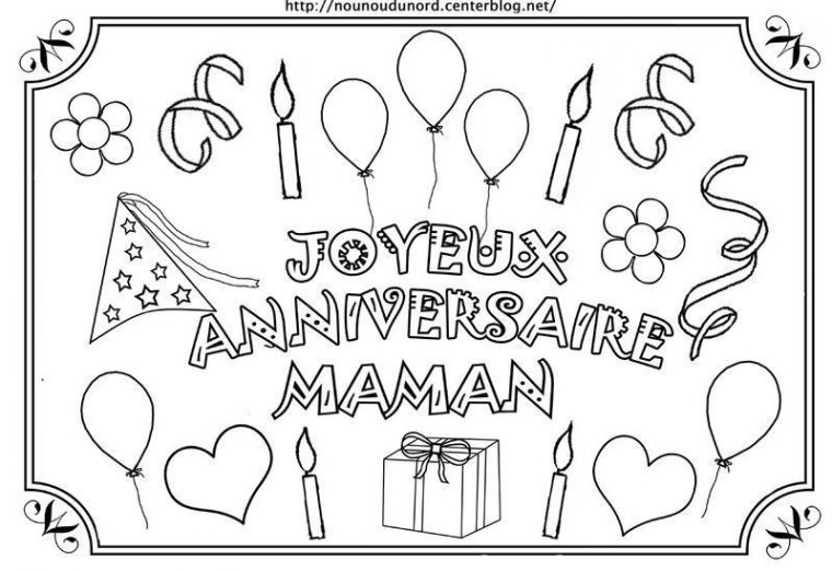 Coloriage Anniversaire Maman – Recherche Google avec Coloriage Joyeux Anniversaire Papa A Imprimer