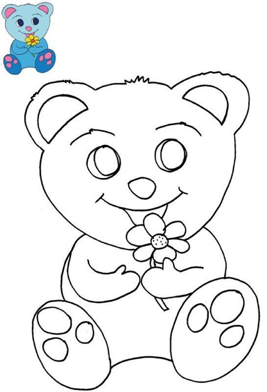 Coloriage Avec Modèle Pour Les Enfants De 2 À 4 Ans – A La dedans P'Tite Fille 4 Ans En Dessin