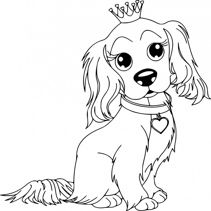 Coloriage Chien Princesse À Imprimer Sur Coloriages tout Coloriage Disney A4 A