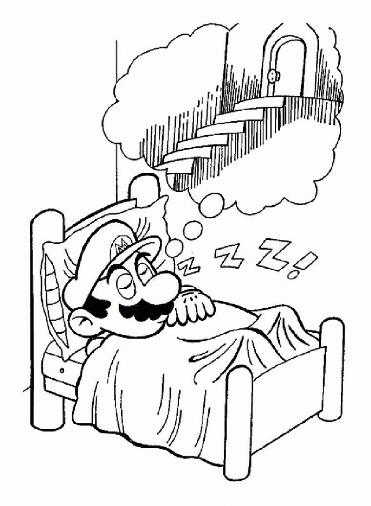 Coloriage De Mario Bros À Telecharger Gratuitement à Dessin De Yoshi Facile