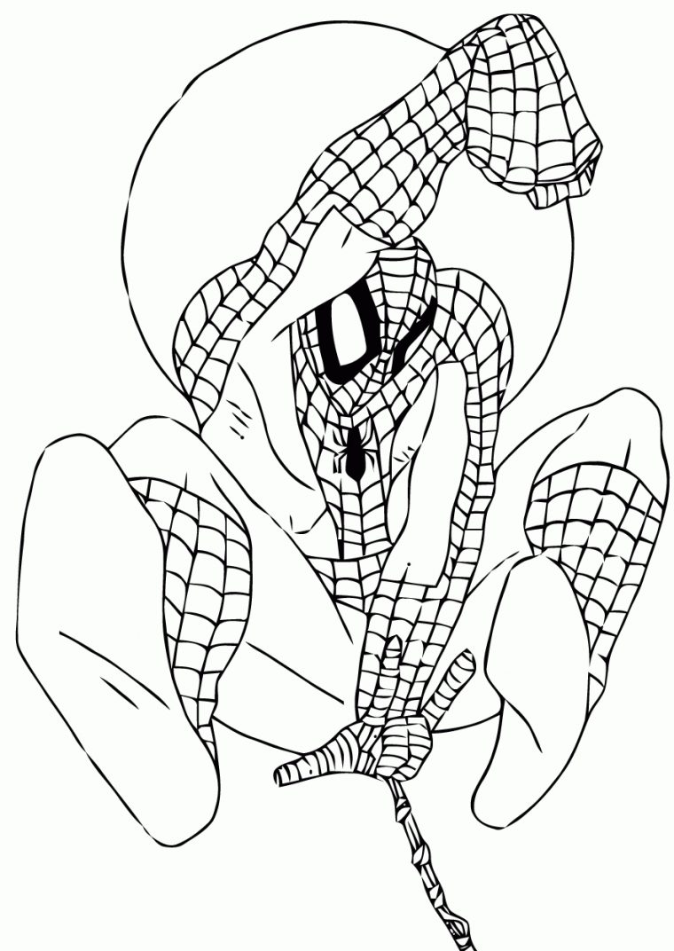 Coloriage De Spiderman À Imprimer Pour Enfants – Coloriage concernant Coloriage Spiderman A Imprimer