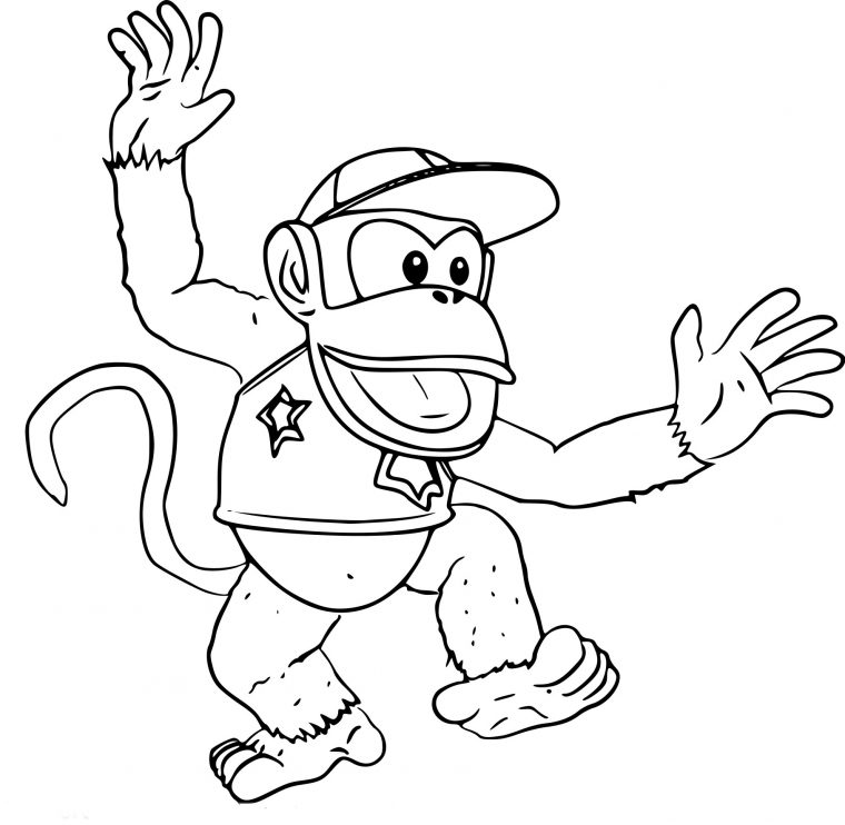 Coloriage Diddy Kong À Imprimer à Dessin A Imprimer Street Fighter