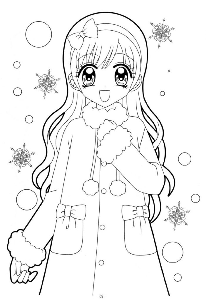 Coloriage Fille – Coloriage Fille Ado Kawaii à Dessin Kawaii Fille A Imprimer