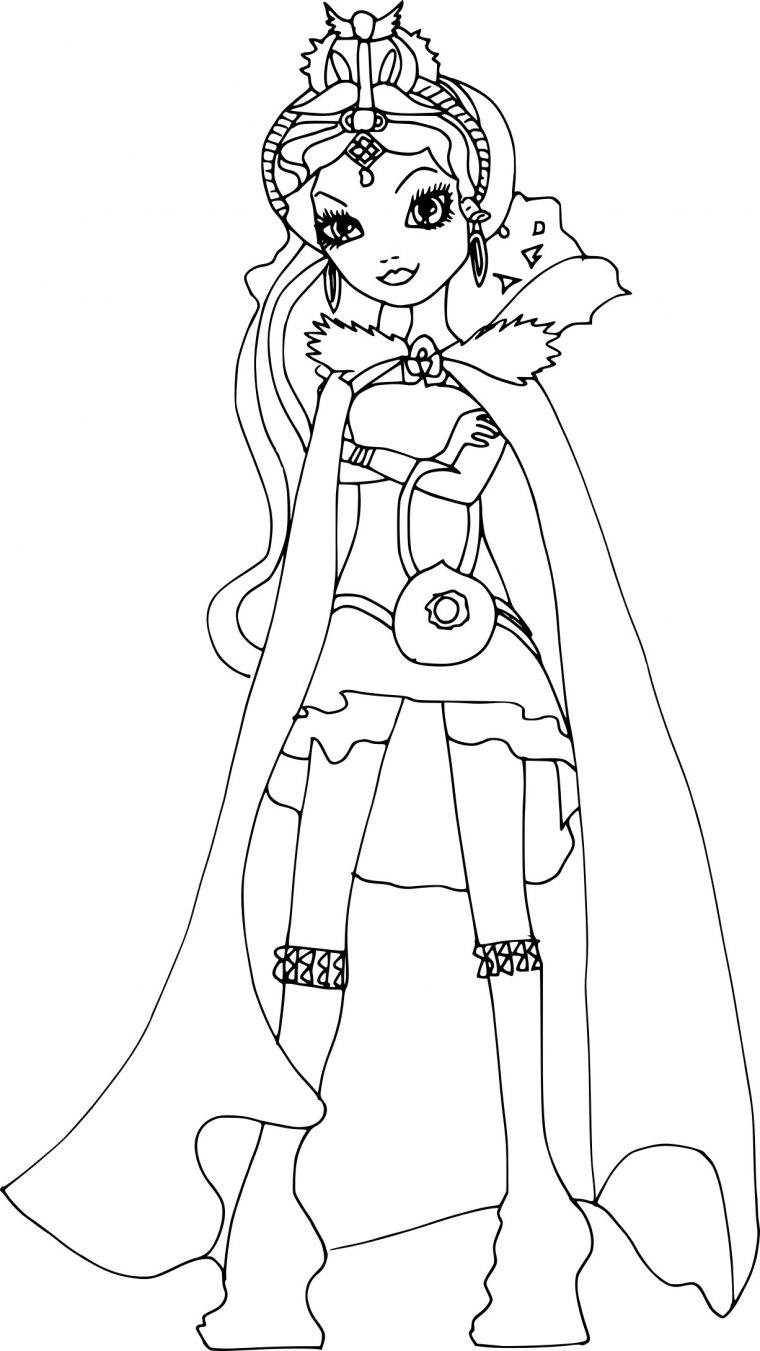 Coloriage Fille Raven Queen À Imprimer Gratuit tout Coloriage A Imprimer Eva Queen