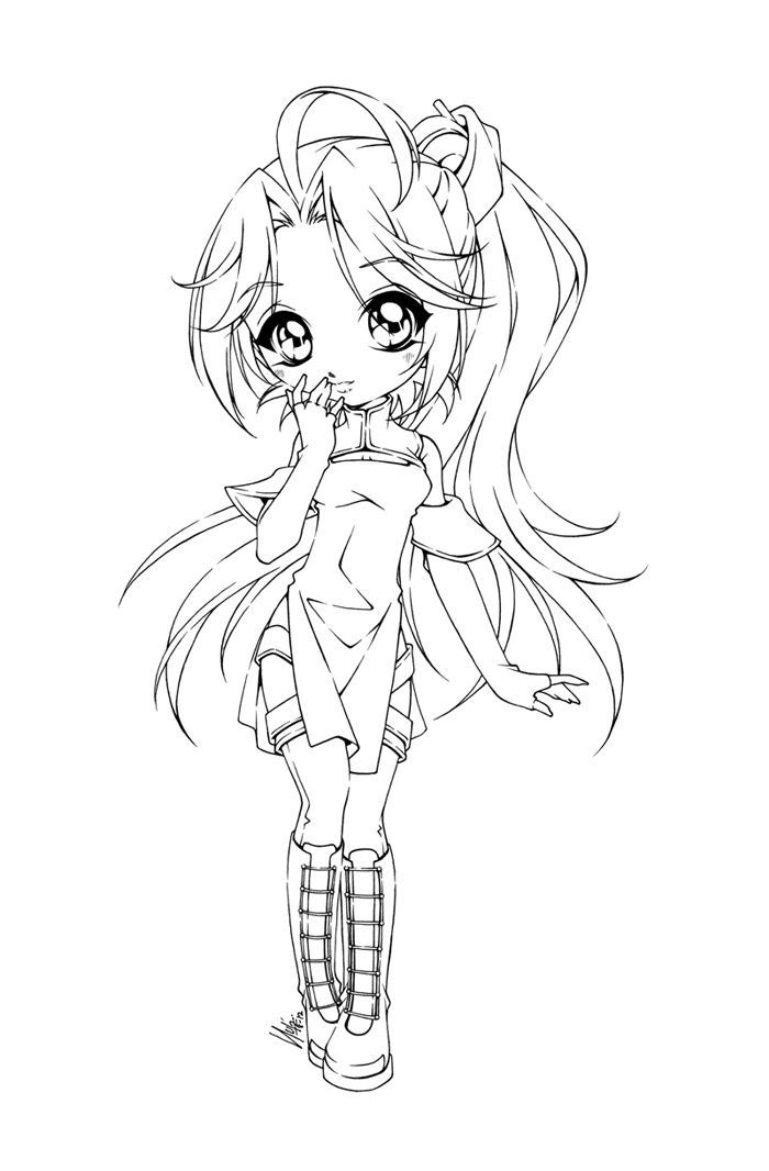 Coloriage Fillette Coloriage Manga | Chibi Coloring Pages à Coloriage De Fille Ado Imprimer