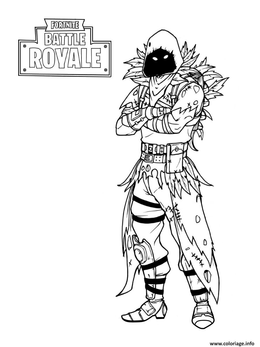 Coloriage Fortnite Nevermore Soldier À Imprimer intérieur Dessin A Imprimer De Fortnite