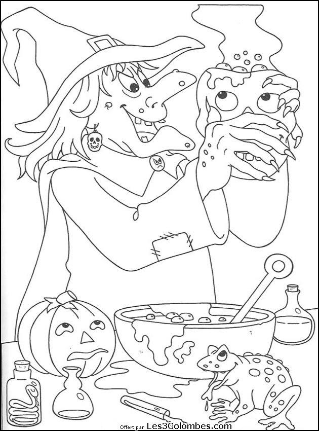 Coloriage Halloween #55450 (Fêtes Et Occasions Spéciales à Coloriage Halloween Gratuit A Imprimer