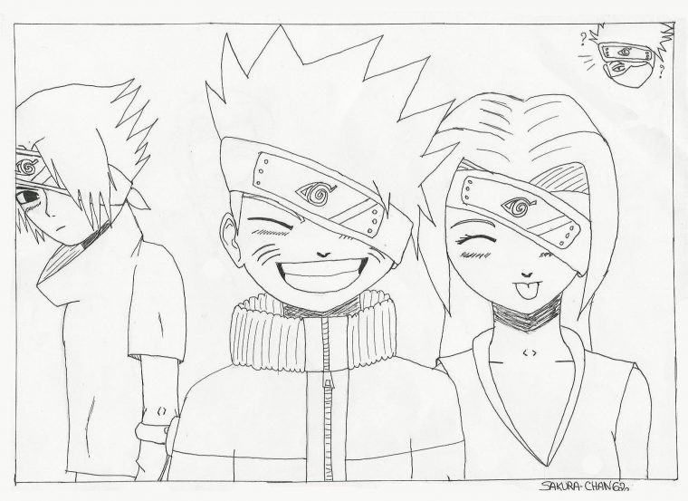 Coloriage Kakashi – Ohbq tout Coloriage De Kakashi