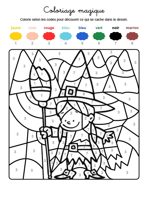 Coloriage Magique D'Halloween A Imprimer - Coloriage tout Coloriage Halloween Ce2