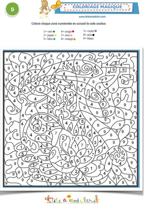 Coloriage Magique Simple N°9 | Coloriage Magique dedans Android Coloriage Numero Noire Et Blanc