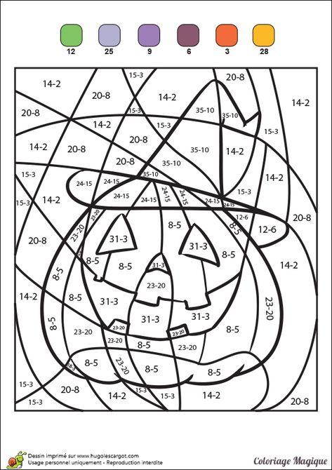 Coloriage Magique tout Coloriega Magique Cm1 Hallowen