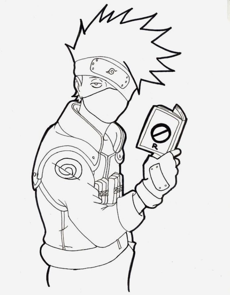 Coloriage Naruto Et Kakashi Lovely Kakashi Drawing Full dedans Coloriage De Kakashi