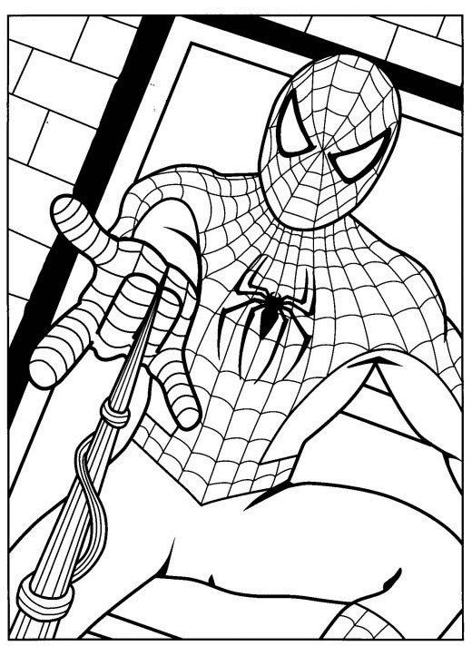 Coloriage Spiderman Facile Gratuit À Imprimer pour Coloriage Spiderman A Imprimer