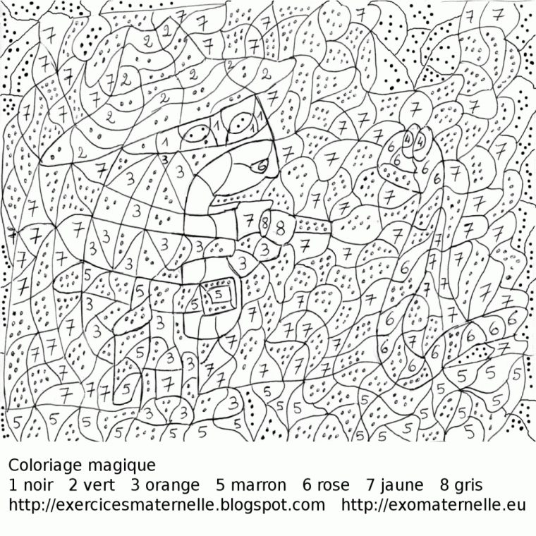 Coloriages À Imprimer : Coloriages Magiques, Numéro : 1C3F5549 serapportantà Coloriage Par Numero