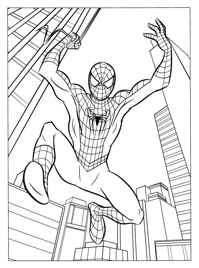 Coloriages À Imprimer : Spiderman, Numéro : 128037 pour Coloriage Spiderman A Imprimer