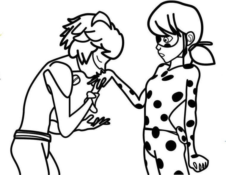 Coloriages Ladybug Et Chat Noir. La Meilleure Collection pour Mask Ladybug Et Chat Noir A Imprimer