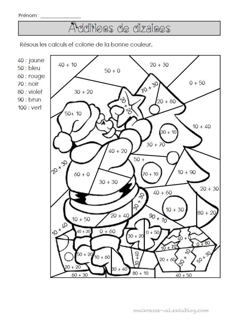 Coloriages Magiques | Coloriage Magique Addition dedans Coloriage Magique De Noel