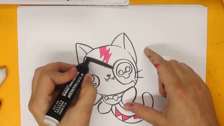 Comment Dessiner Un Chat Kawaii Étape Par Étape – Dessins destiné Dessin De Tank Facile