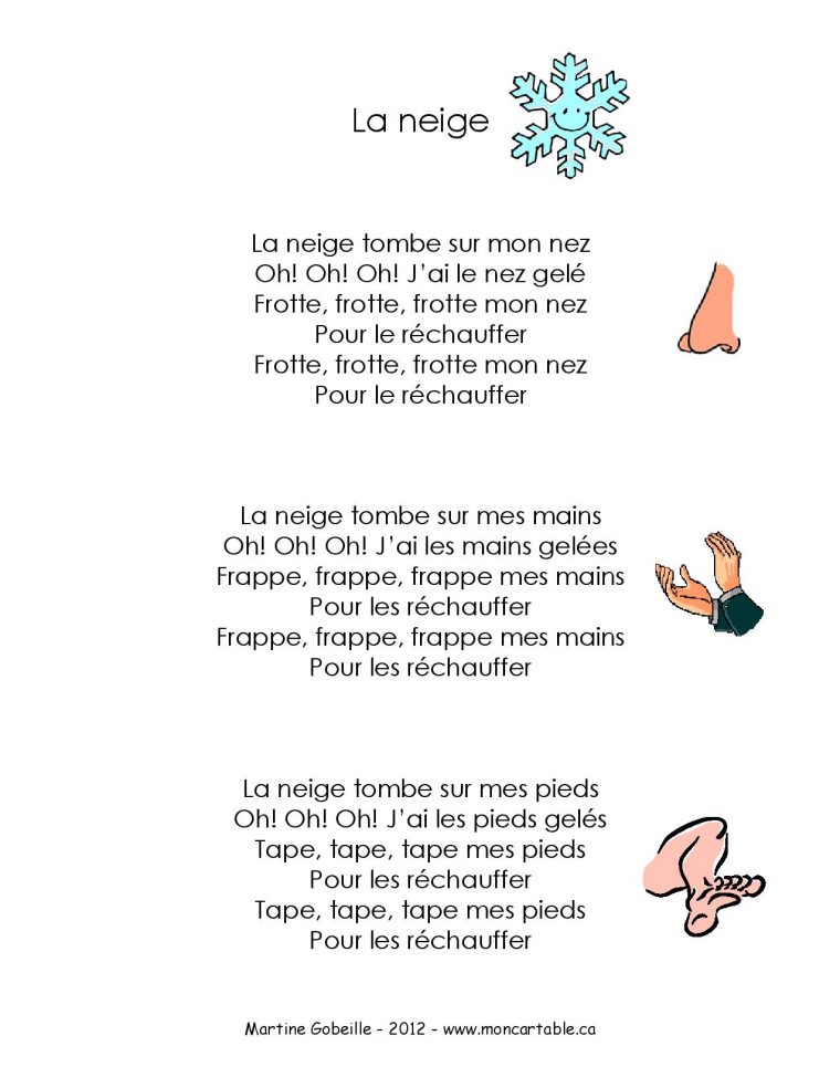 Comptine – Rapido-Présco avec Les Nombres En Chanson