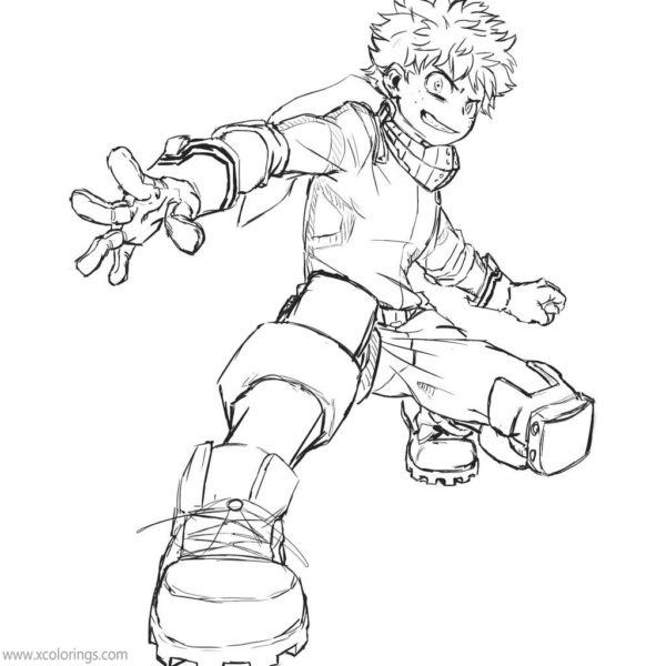 Deku Coloring Pages Izuku Midoriya – Xcolorings encequiconcerne Coloriage Midoria