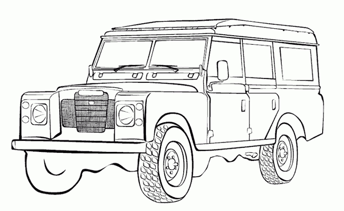 Dessin 4X4 De Course dedans Cploriage 4 Roues