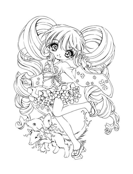 Dessin A Imprimer Fille Kawaii – Manga Fille Kawaii Dessin intérieur Dessin Kawaii Fille A Imprimer