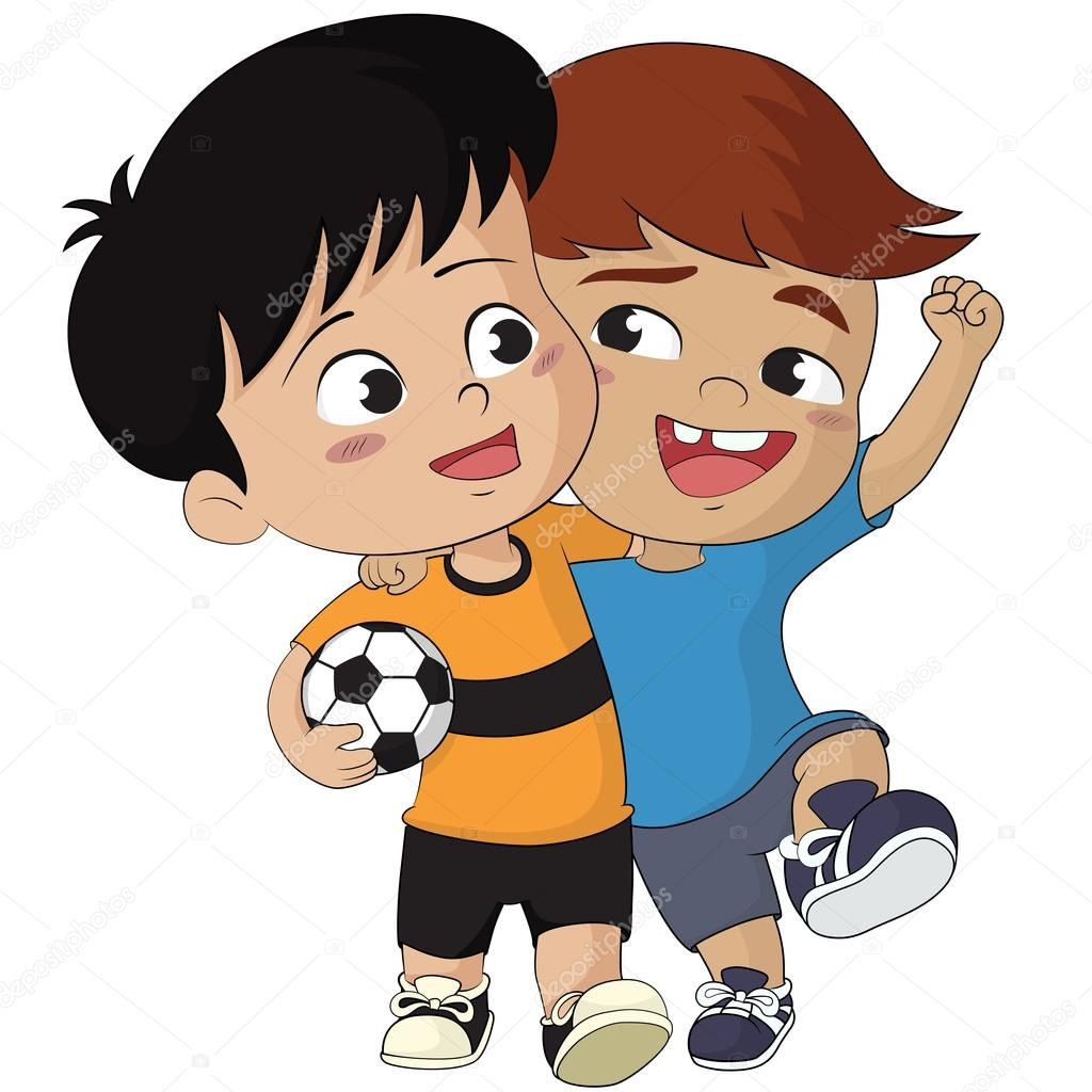 Dessin Animé Football Kids.vector Et Illustration . Image dedans Dessin Animac Football