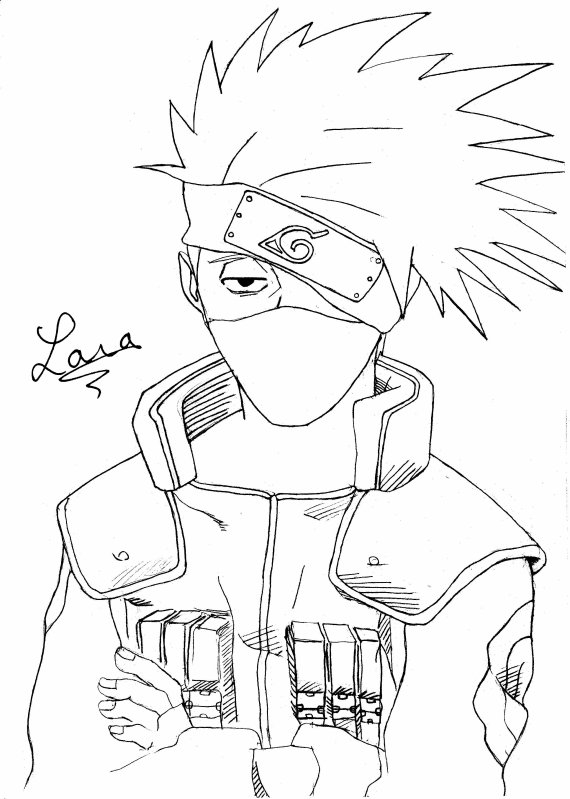 Dessin : Kakashi – Naruto Et Compagnie avec Coloriage De Kakashi