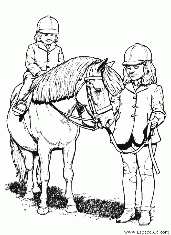 Dessins En Couleurs À Imprimer : Poney, Numéro : 19501 concernant Cheval Barbie Dessin Facile