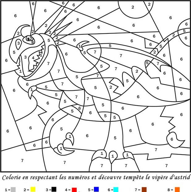 Dragones Para Colorear, Dragones, Cómo Entrenar A Tu Dragón tout Coloriage Numeroter Adulte