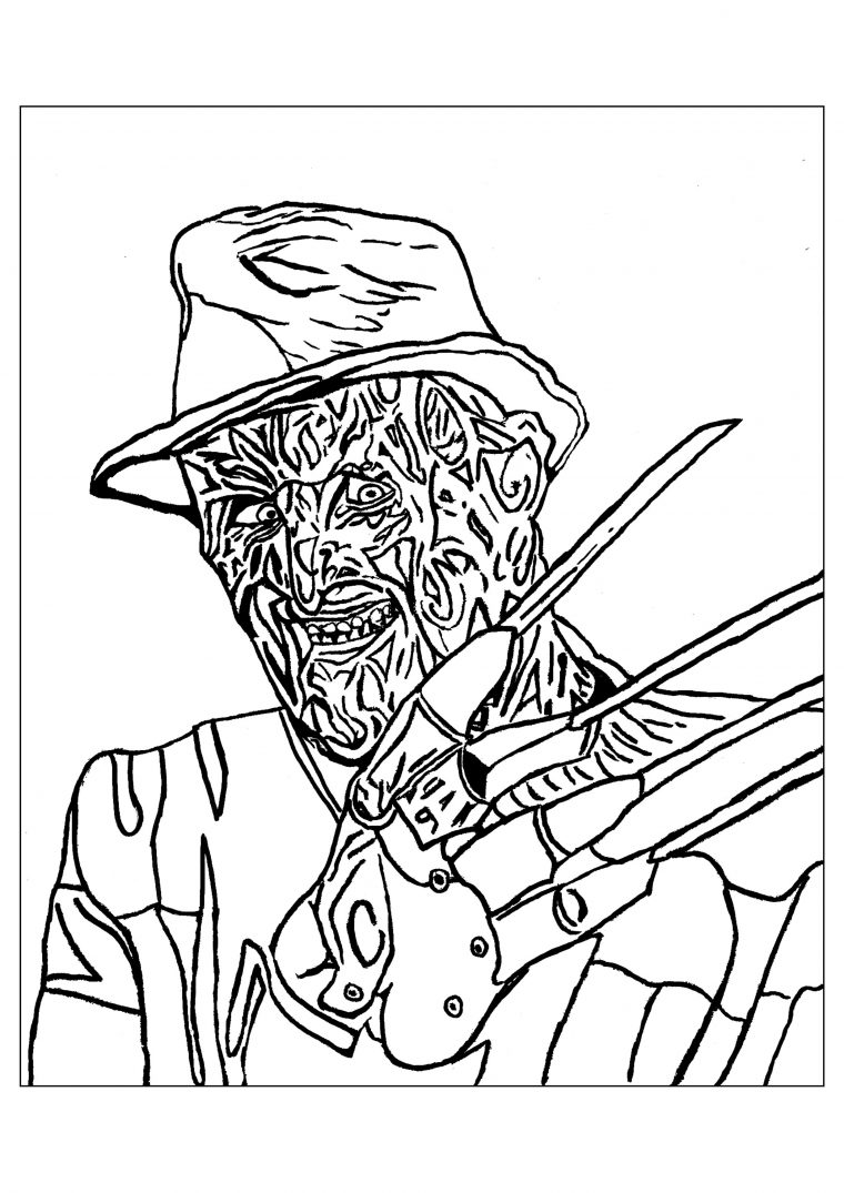 Élégant Coloriage Halloween Effrayant A Imprimer | Des destiné Coloriage Halloween Gratuit A Imprimer