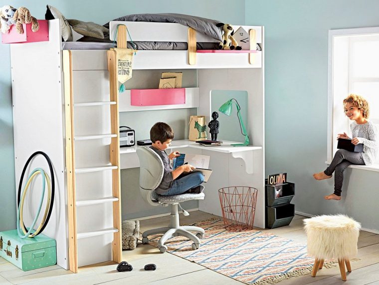 Enfants : Aménager Une Chambre Pour 2 – Joli Place intérieur Caser Des Enfants