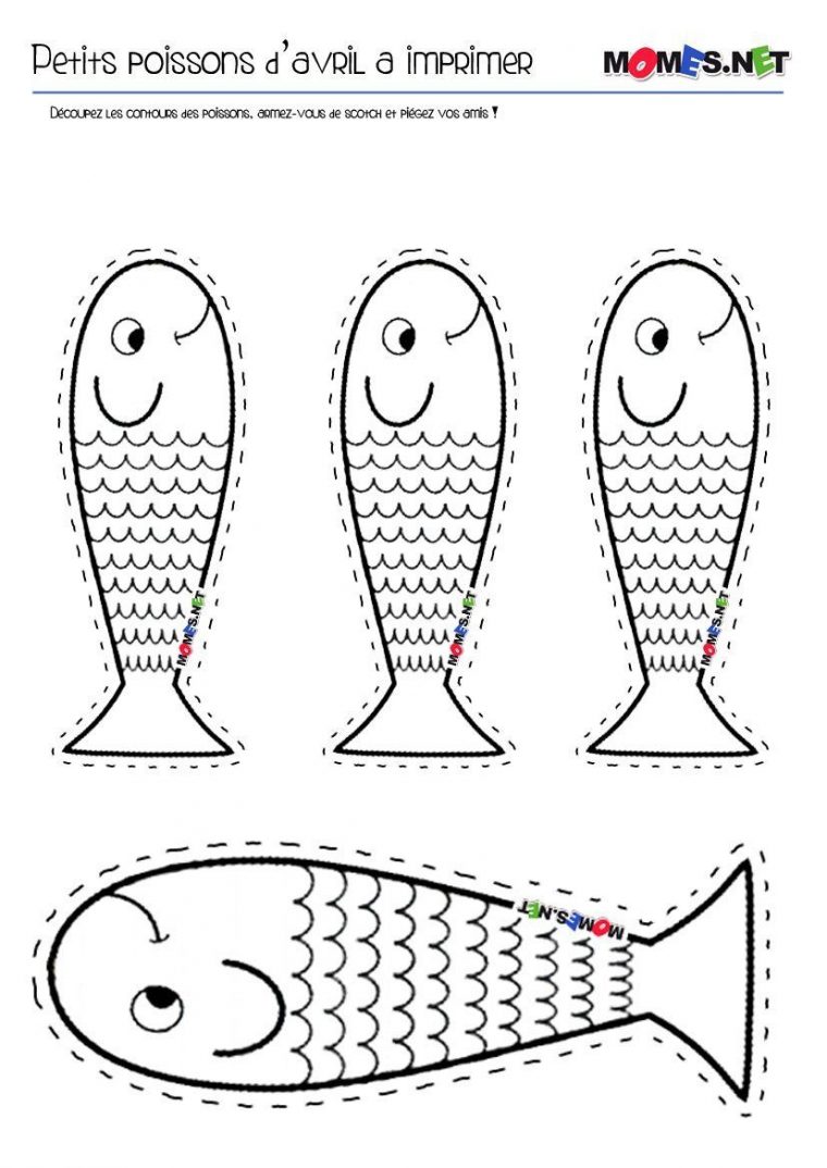 Épinglé Sur Poisson Davril serapportantà Coloriage Poisson Avril Tfou