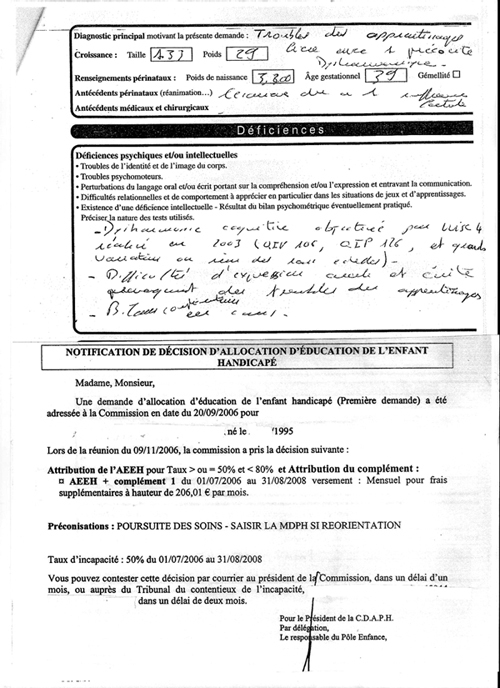 Exemple Projet De Vie Mdph Dyslexie – Exemple De Groupes destiné Exemples De Travail Universitaire Sur L&#039;Impulsivitac Des Enfants