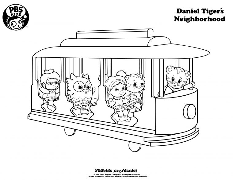 coloring pages daniel tiger