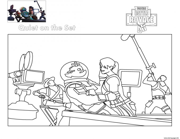 Fortnite Quiet On Set Coloring Pages Printable serapportantà Coloriage Bazooka