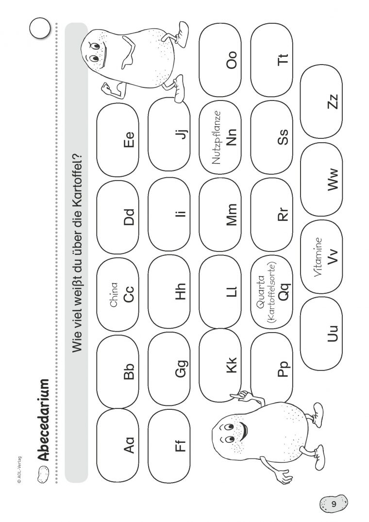 Grundschule Unterrichtsmaterial Deutsch intérieur Kartoffel Sachunterricht 3 Klasse