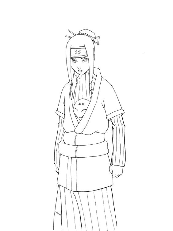 Haku From Naruto Dattebayo Coloring Page – Free Printable avec Zabuza Coloring Pages