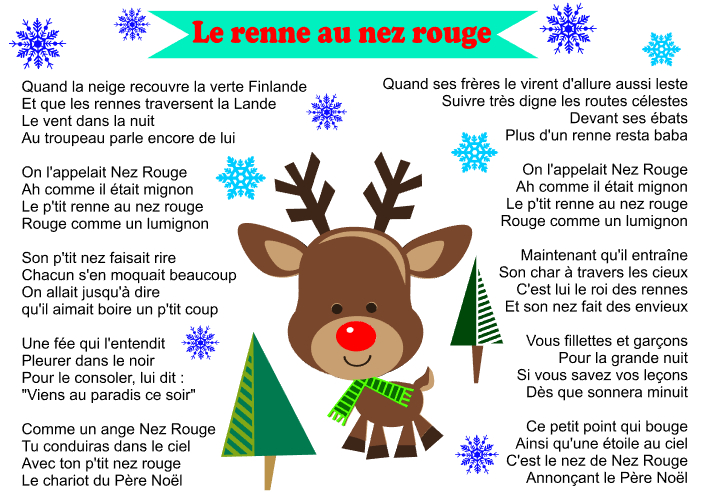 Inspiration Dessin Renne Au Nez Rouge Mignon – Random Spirit dedans Joyeux Noel Paroles Du Celebre Chant De Noel Avec Tete A