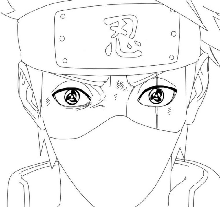 Kakashi Hatake Coloring Pages — Printable Coloring Pages tout Coloriage De Kakashi