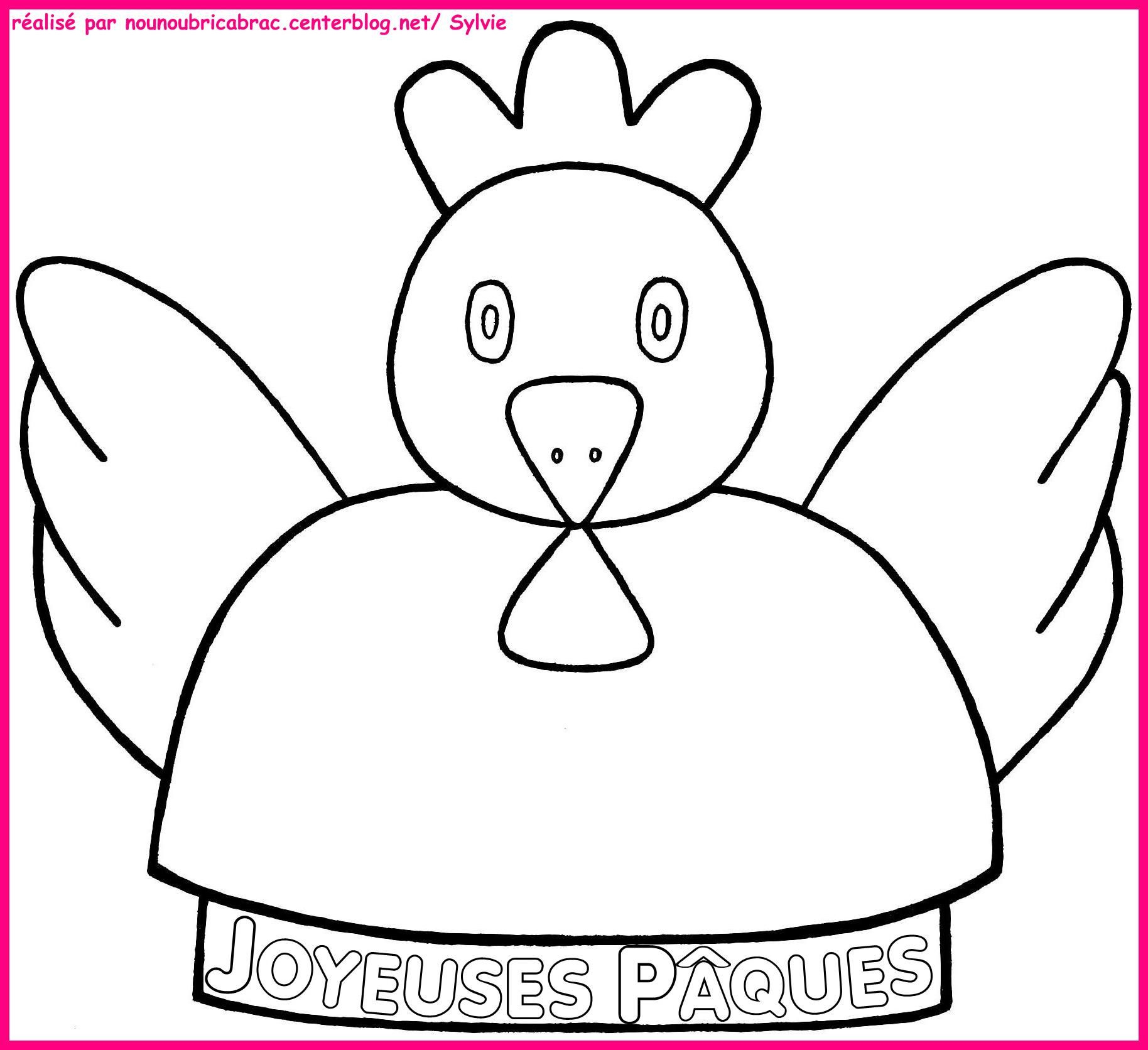 Poules De Pa¢Ques A Imprimer - GreatestColoringBook.com