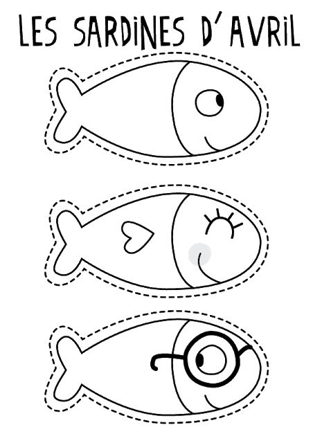 L'Atelier De La Libellule | Coloriage Poisson, Poisson D encequiconcerne Coloriage Poisson Avril Tfou