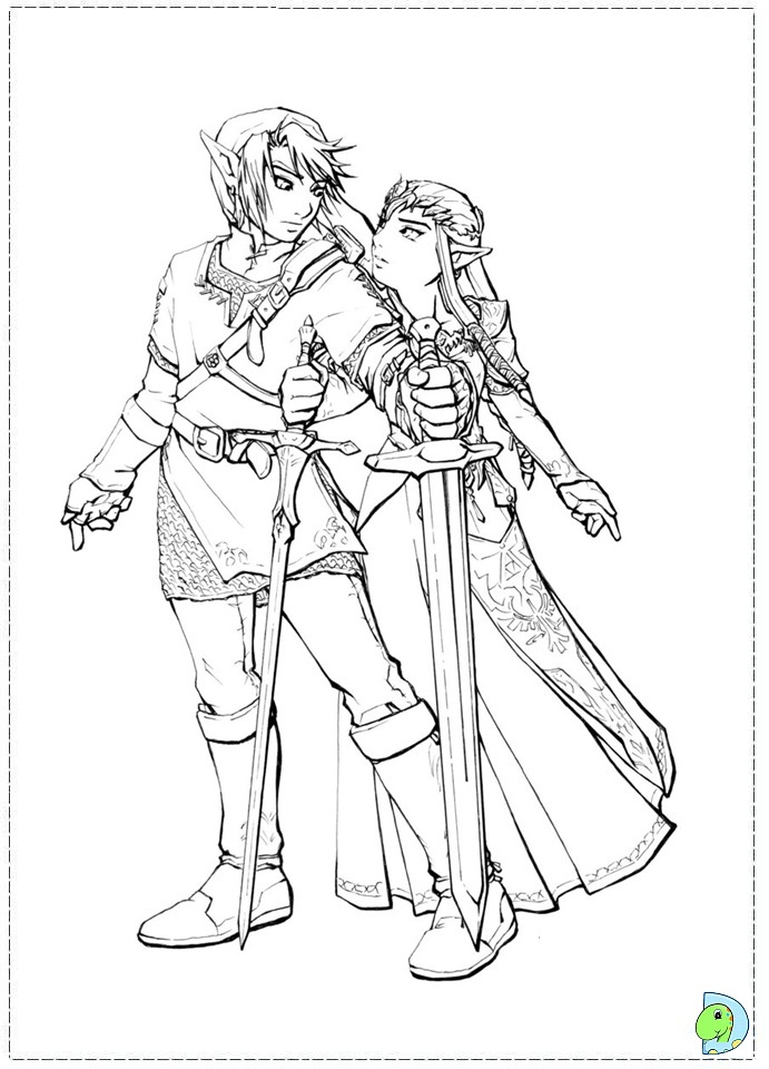 Legend Of Zelda Coloring Pages At Getcolorings | Free à Disegni Da Colorare Manga Zelda Breath Of The