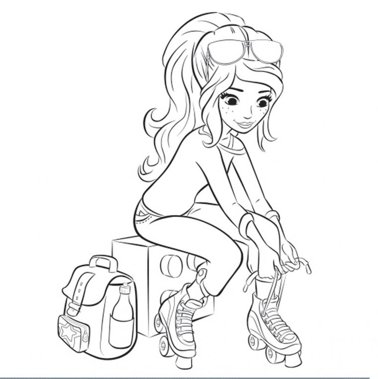 lego friends coloring pages